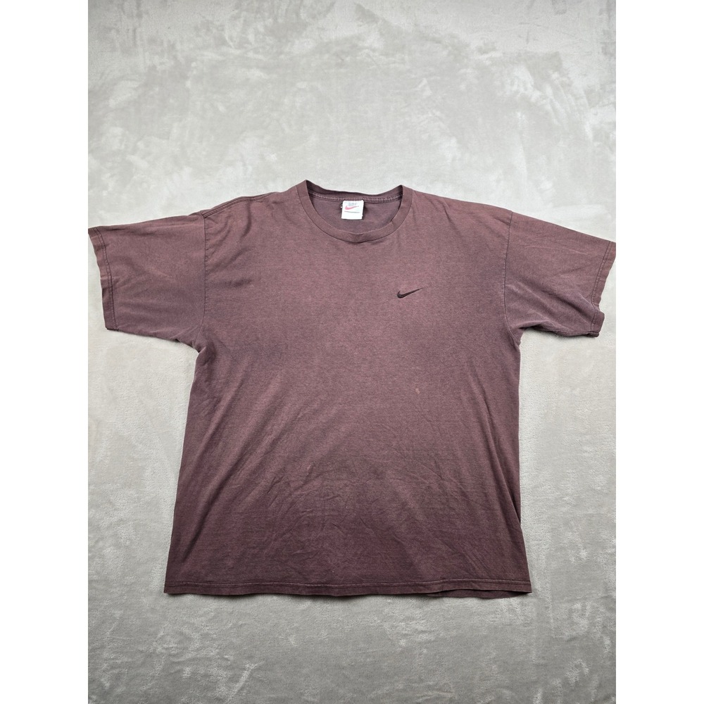 Vintage Nike T-Shirt Men XL Purple Distressed Fade 90s Y2K Short Sleeve USA Made